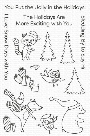 My Favorite Things Put the Jolly in the Holidays Clear Stamps (CS-612) (OUTLET)