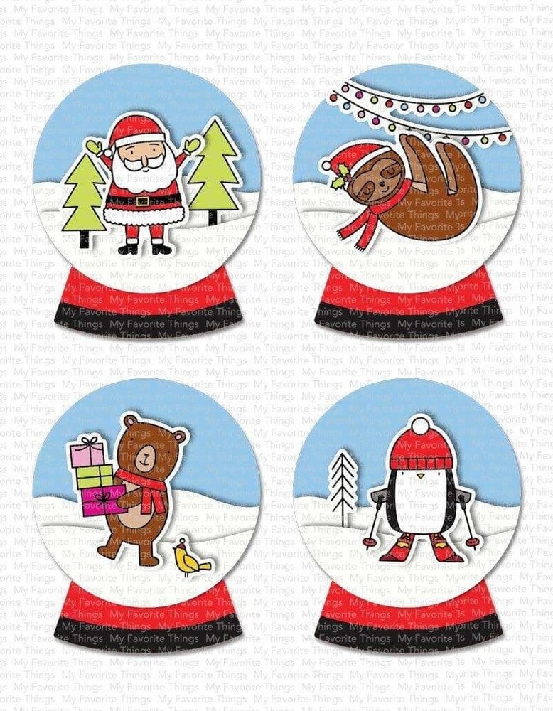 My Favorite Things Snow Globe Singles Clear Stamps (CS-611) (OUTLET)