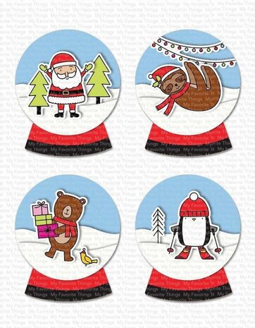 My Favorite Things Snow Globe Singles Clear Stamps (CS-611) (OUTLET)