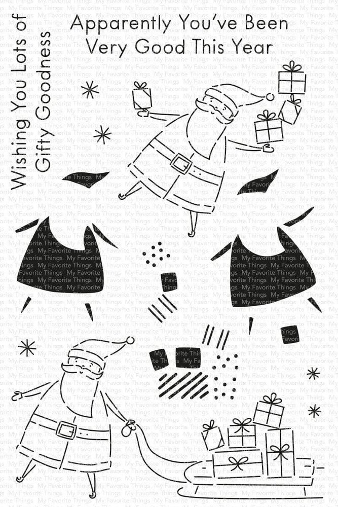My Favorite Things Gifts from Santa Clear Stamps (CS-595) (OUTLET)