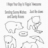 My Favorite Things Beach Bear Clear Stamps (CS-577) (OUTLET)