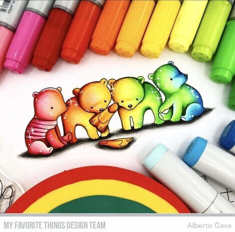 My Favorite Things Beach Bear Clear Stamps (CS-577) (OUTLET)