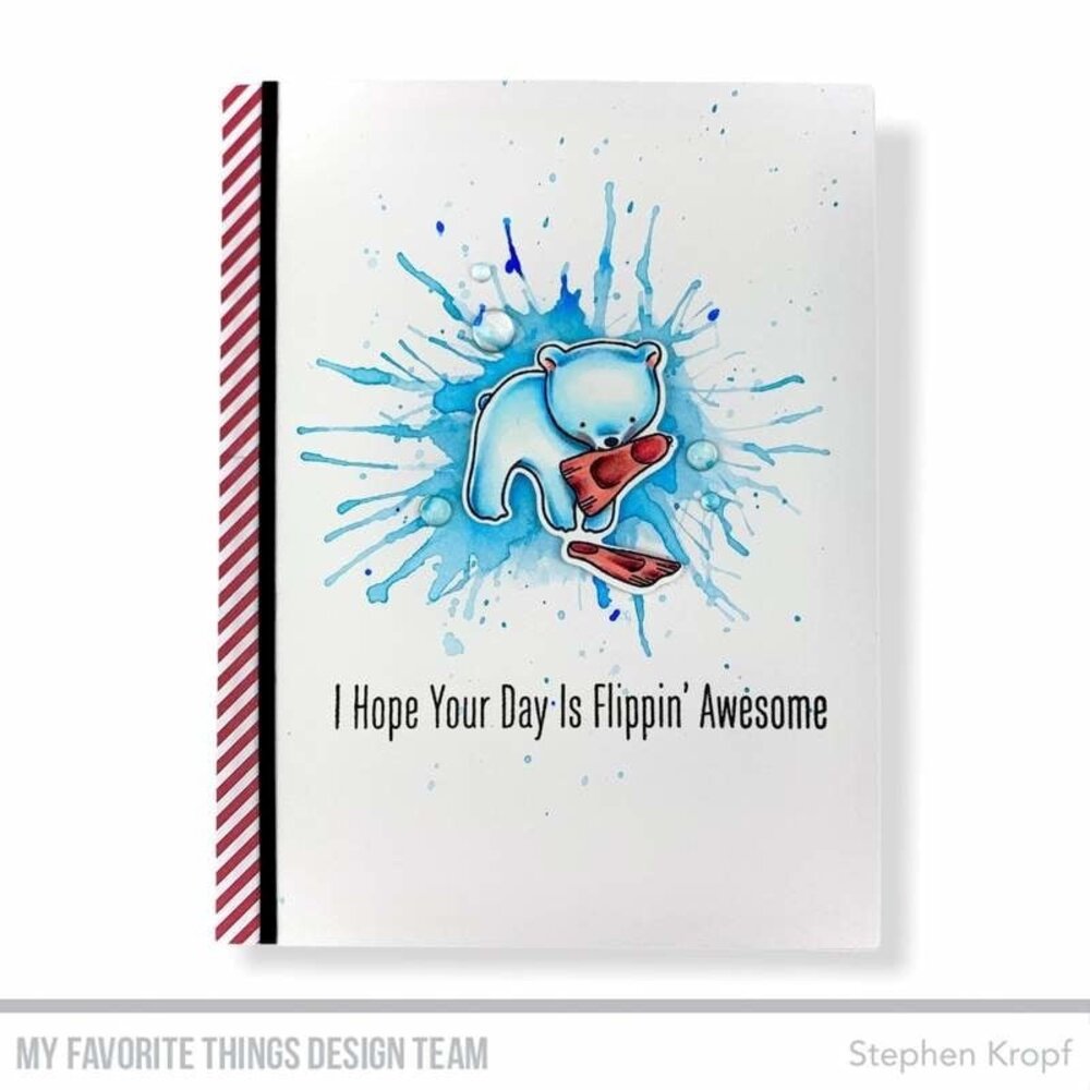 My Favorite Things Beach Bear Clear Stamps (CS-577) (OUTLET)