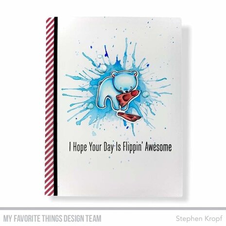 My Favorite Things Beach Bear Clear Stamps (CS-577) (OUTLET)