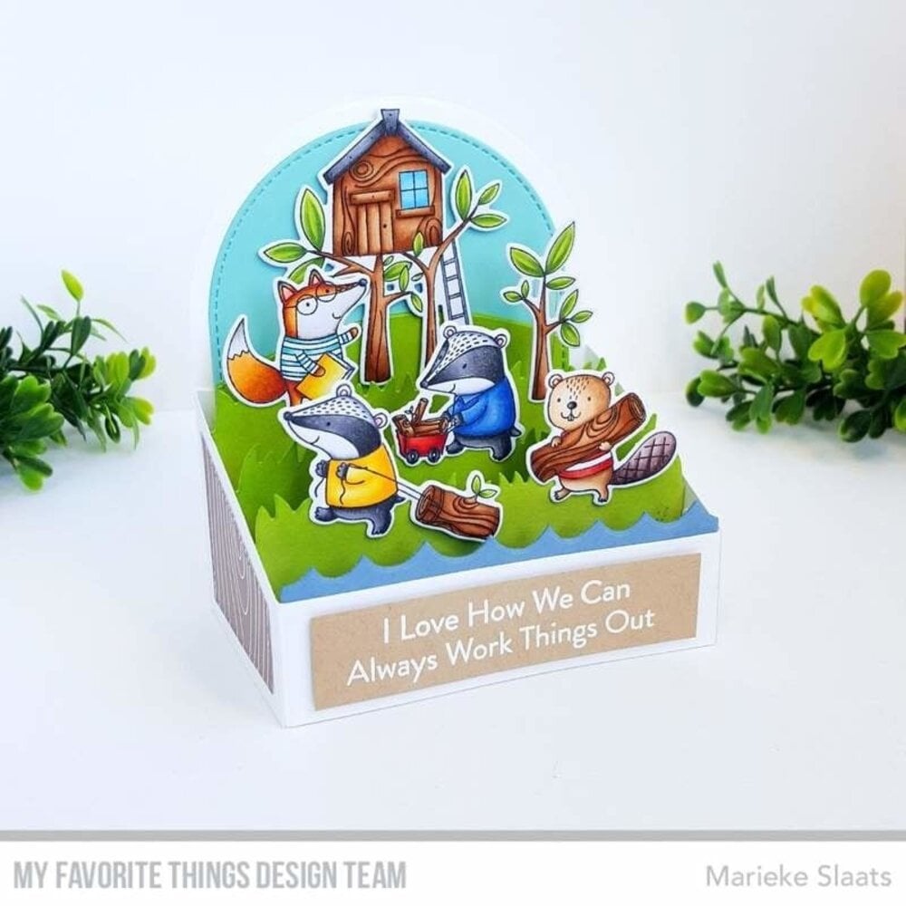 My Favorite Things Let's Work Together Clear Stamps (CS-566) (OUTLET)