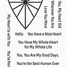 My Favorite Things Heart Burst Hellos Clear Stamps (CS-562) (OUTLET)