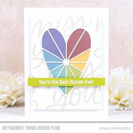My Favorite Things Heart Burst Hellos Clear Stamps (CS-562) (OUTLET)