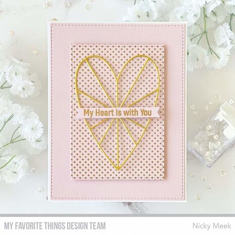 My Favorite Things Heart Burst Hellos Clear Stamps (CS-562) (OUTLET)