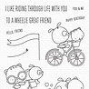 My Favorite Things Wheelie Great Friend Clear Stamps (CS-551) (OUTLET)