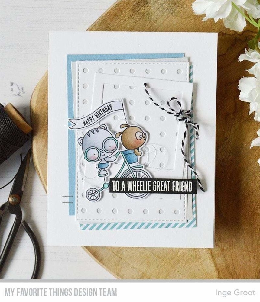 My Favorite Things Wheelie Great Friend Clear Stamps (CS-551) (OUTLET)