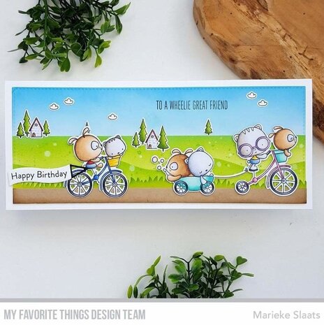 My Favorite Things Wheelie Great Friend Clear Stamps (CS-551) (OUTLET)