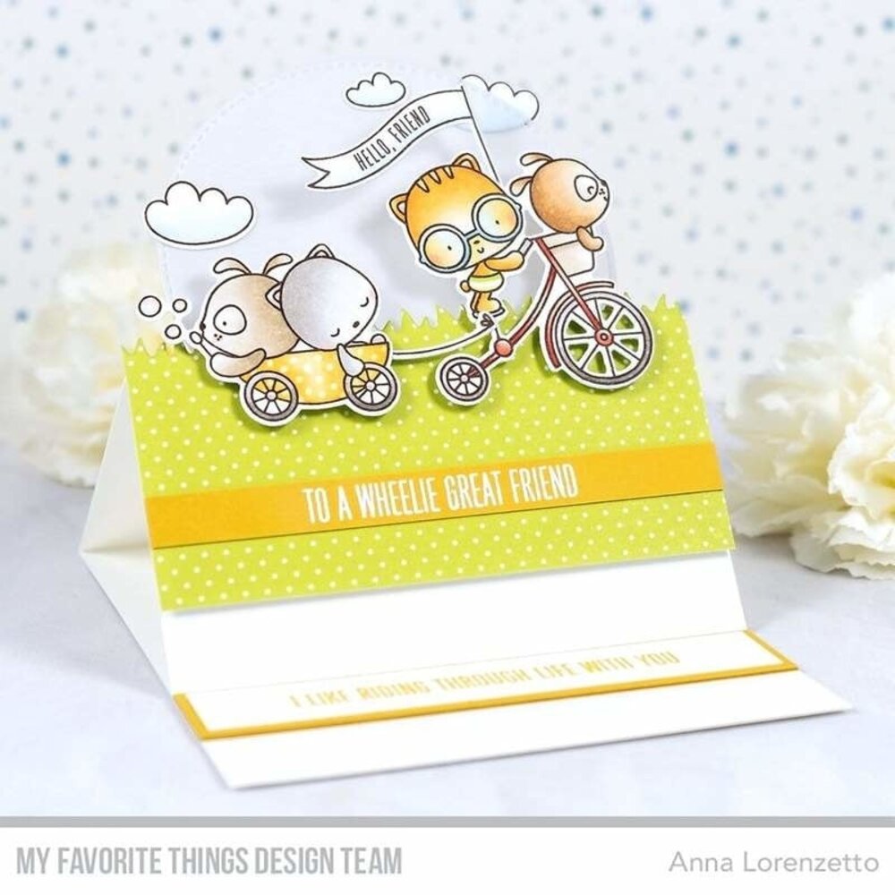 My Favorite Things Wheelie Great Friend Clear Stamps (CS-551) (OUTLET)
