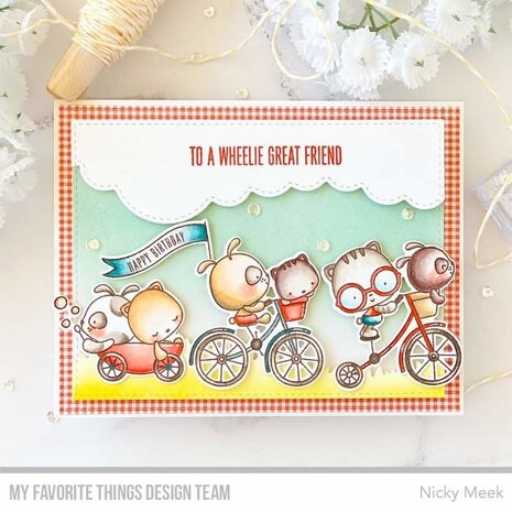 My Favorite Things Wheelie Great Friend Clear Stamps (CS-551) (OUTLET)