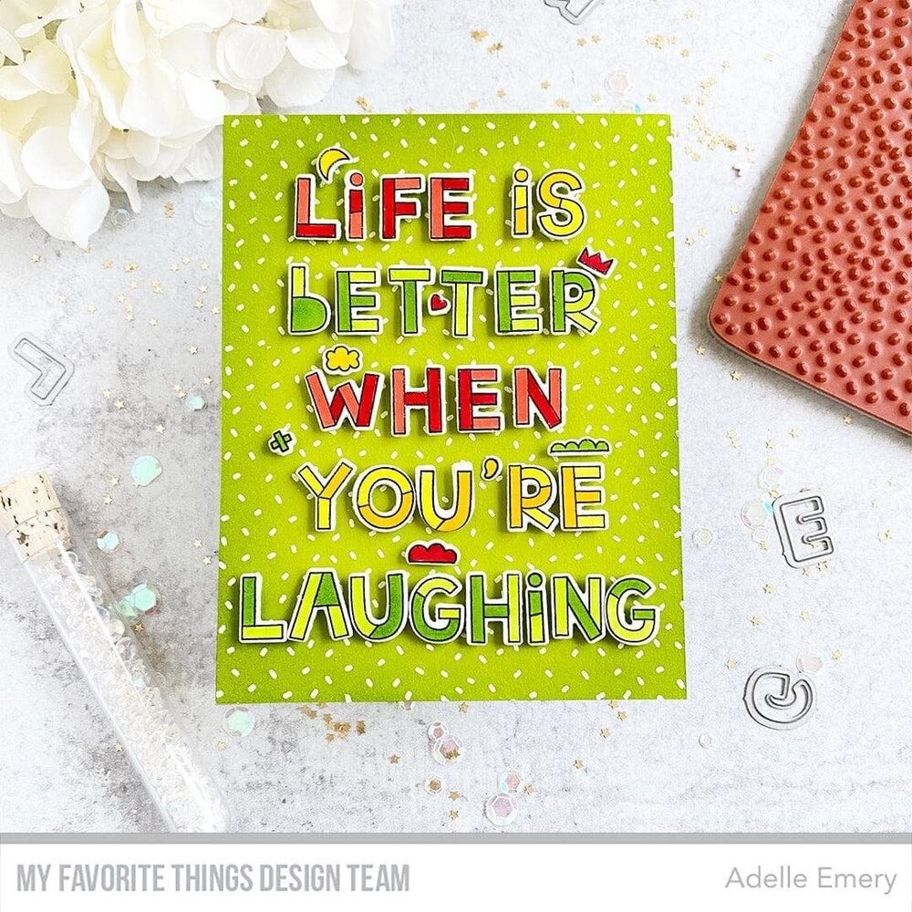 My Favorite Things Cue the Confetti Background Rubber Stamp (BG-151) (OUTLET)