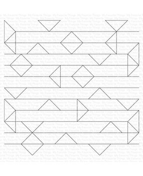 My Favorite Things Abstract Triangle Background Rubber Stamps (BG-141) (OUTLET)