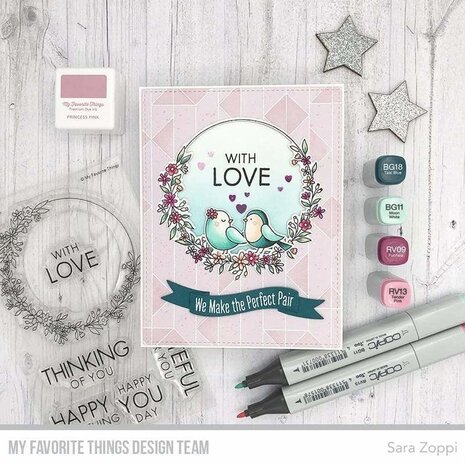 My Favorite Things Abstract Triangle Background Rubber Stamps (BG-141) (OUTLET)