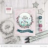 My Favorite Things Abstract Triangle Background Rubber Stamps (BG-141) (OUTLET)