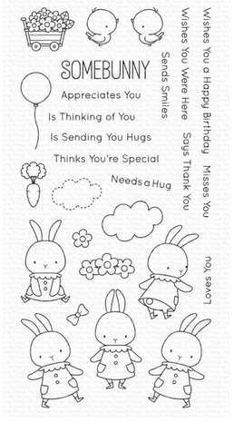 My Favorite Things Somebunny Clear Stamps (BB-118) (OUTLET)