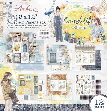 Memory Place Good Life Shine 12x12 Inch Paper Pack (MP-61369) (OUTLET)