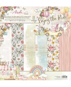 Memory Place Enjoy The Ride Simple Style 12x12 Inch Paper Pack (MP-60881) (OUTLET)