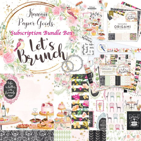 Memory Place Kawaii Paper Goods Let's Brunch Vol.1 Bundle (MP-60873) (OUTLET)