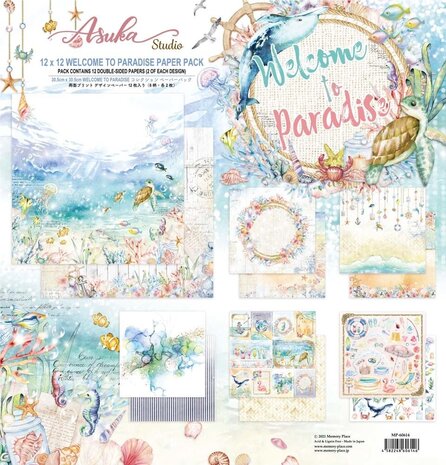 Memory Place Welcome to Paradise 12x12 Inch Paper Pack (MP-60614) (OUTLET)