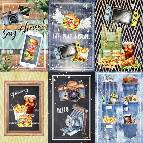 Memory Place Play! 12x12 Inch Journaling Cards Paper Pack (MP-60559) (OUTLET)