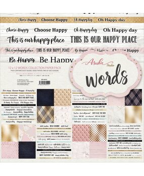 Memory Place Words 12x12 Inch Paper Pack (MP-60552) (OUTLET) Memory Place Words 12x12 Inch Paper Pack (MP-60552) (OUTLET)