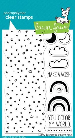 Lawn Fawn Starry Backdrops Clear Stamps (LF664) (OUTLET)