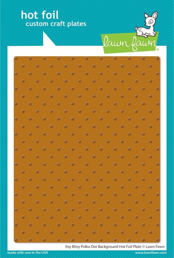 Lawn Fawn Itsy Bitsy Polka Dot Background Hot Foil Plate (LF3452) (OUTLET)