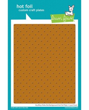 Lawn Fawn Itsy Bitsy Polka Dot Background Hot Foil Plate (LF3452) (OUTLET)