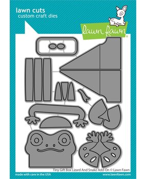 Lawn Fawn Tiny Gift Box Lizard And Snake Add-on Lawn Cuts Dies (LF3444) (OUTLET)