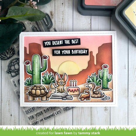 Lawn Fawn Critters In The Desert Clear Stamps (LF3415) (OUTLET)