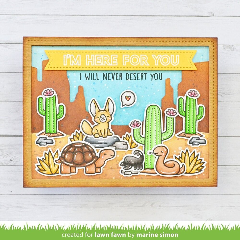Lawn Fawn Critters In The Desert Clear Stamps (LF3415) (OUTLET)