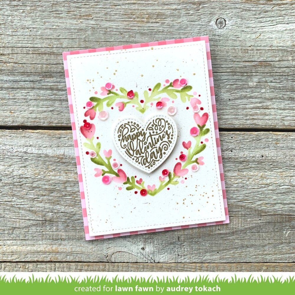 Lawn Fawn Magic Heart Messages Clear Stamps (LF3305) (OUTLET)