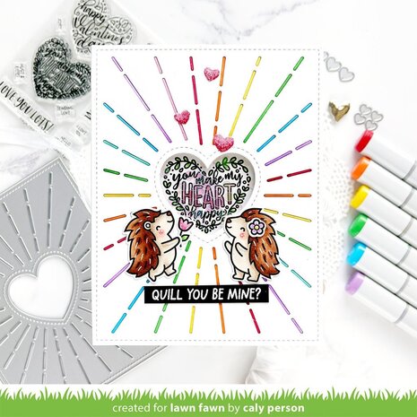 Lawn Fawn Magic Heart Messages Clear Stamps (LF3305) (OUTLET)