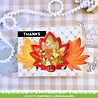 Lawn Fawn Stitched Maple Leaf Frame Lawn Cuts Dies (LF3249) (OUTLET)