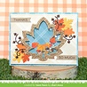 Lawn Fawn Stitched Maple Leaf Frame Lawn Cuts Dies (LF3249) (OUTLET)