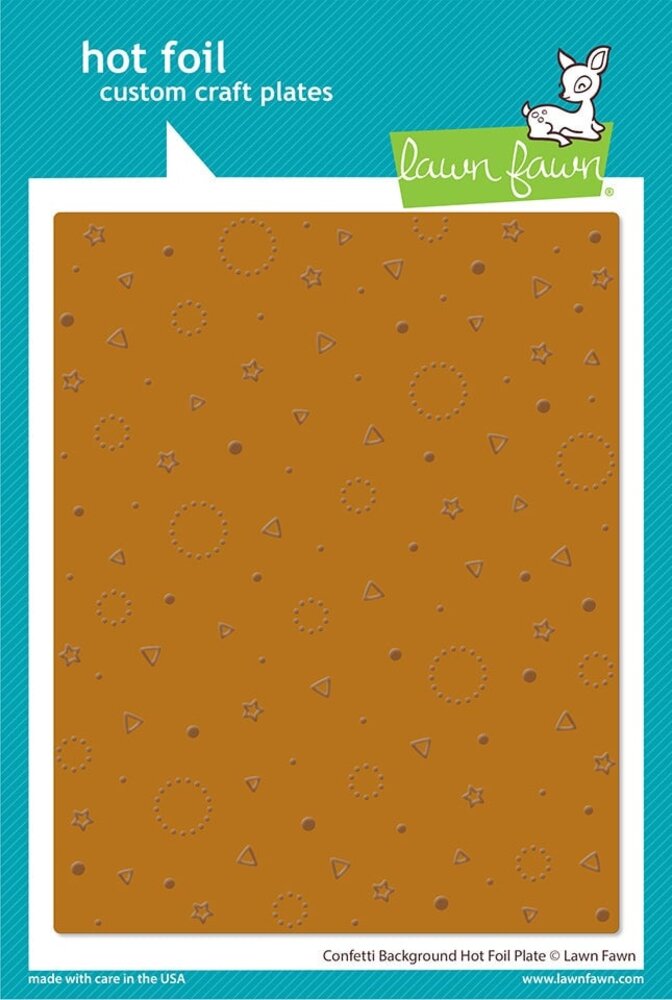 Lawn Fawn Confetti Background Hot Foil Plate (LF3188) (OUTLET)