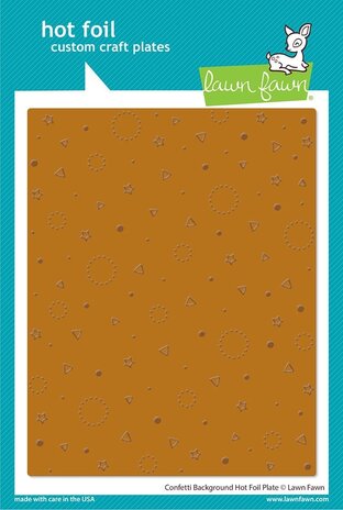 Lawn Fawn Confetti Background Hot Foil Plate (LF3188) (OUTLET)