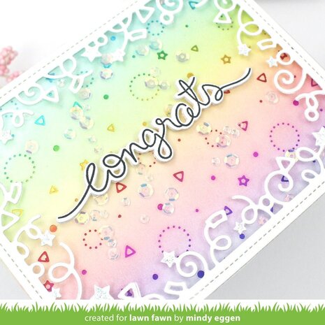Lawn Fawn Confetti Background Hot Foil Plate (LF3188) (OUTLET)