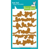Lawn Fawn Winter Big Scripty Words Hot Foil Plates (LF2978) (OUTLET)