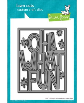 Lawn Fawn Giant Outlined Oh What Fun Dies (LF2972) (OUTLET)