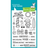 Lawn Fawn Beachy Christmas Clear Stamps (LF2945) (OUTLET)