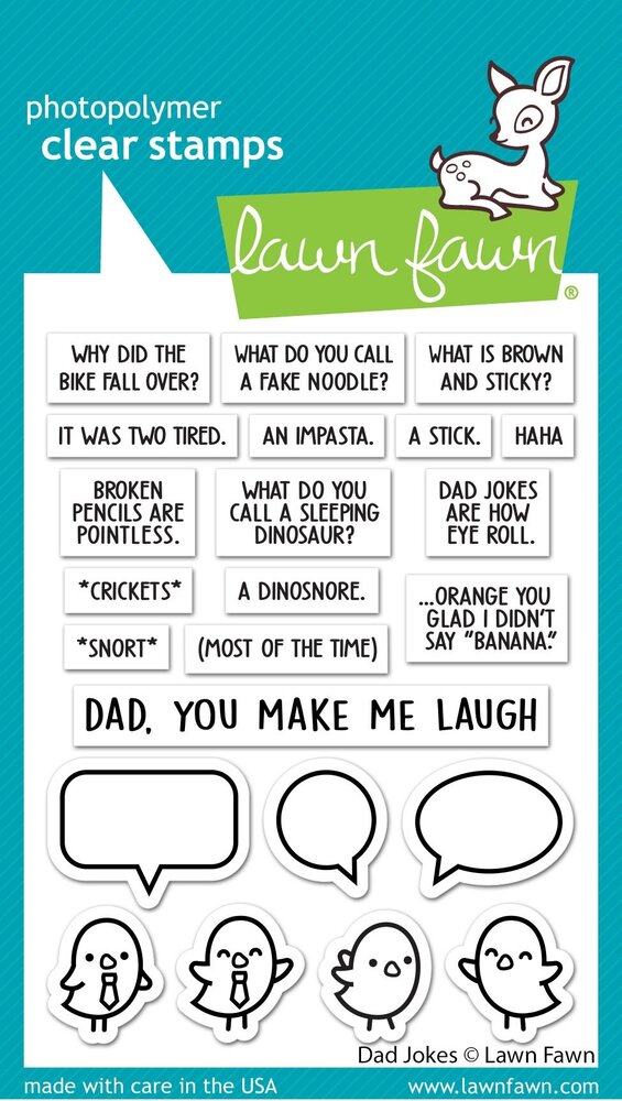 Lawn Fawn Dad Jokes Clear Stamps (LF2863) (OUTLET)