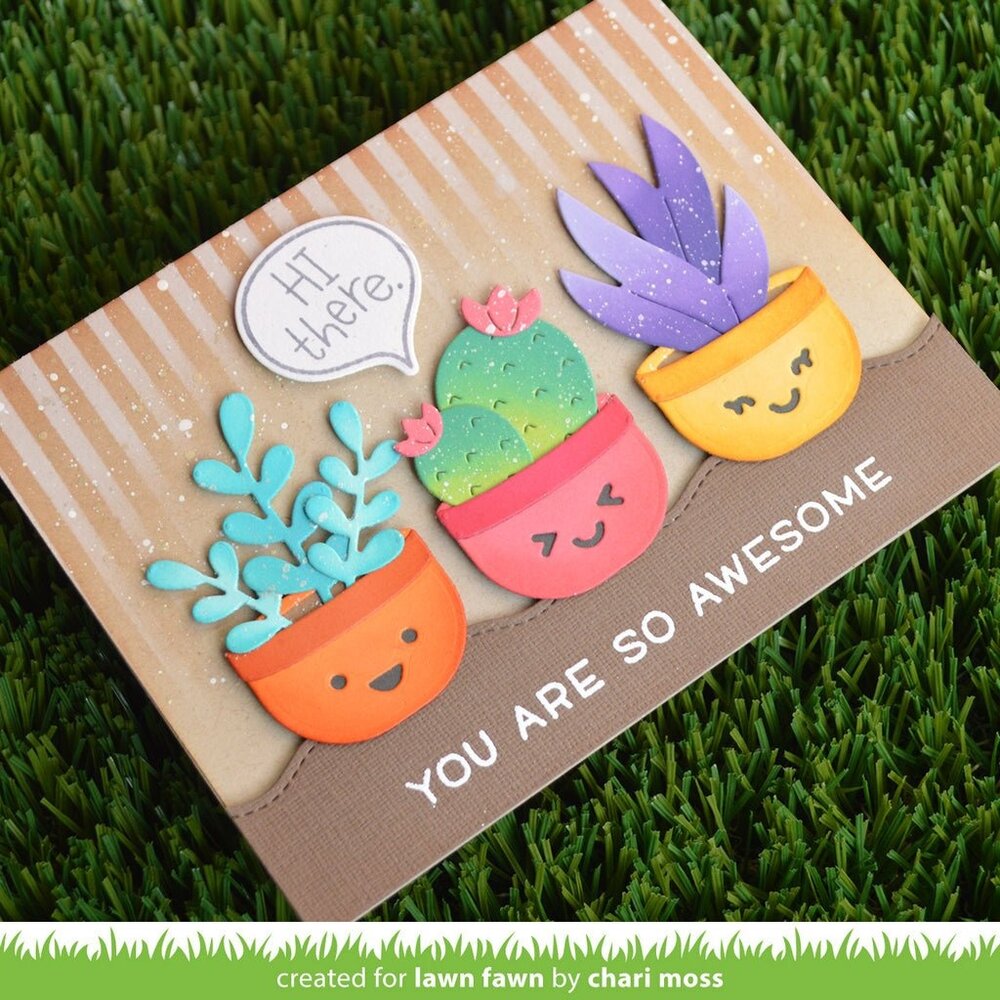 Lawn Fawn Skinny Stripes Stencils (2pcs) (LF2822) (OUTLET)