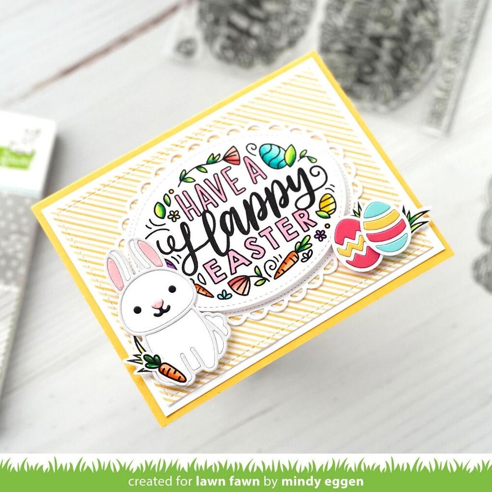 Lawn Fawn Giant Easter Messages Clear Stamps (LF2784) (OUTLET)