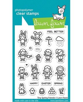 Lawn Fawn Tiny Spring Friends Clear Stamps (LF2778) (OUTLET)
