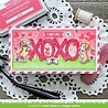 Lawn Fawn Lots of Hearts Background Stencils (2pcs) (LF2740) (OUTLET)