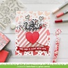Lawn Fawn Lots of Hearts Background Stencils (2pcs) (LF2740) (OUTLET)